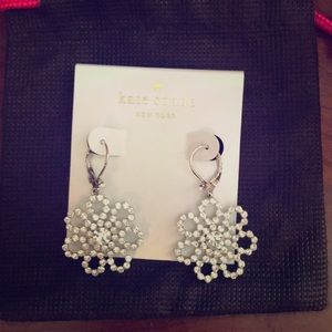 Kate Spade floral dangle earrings